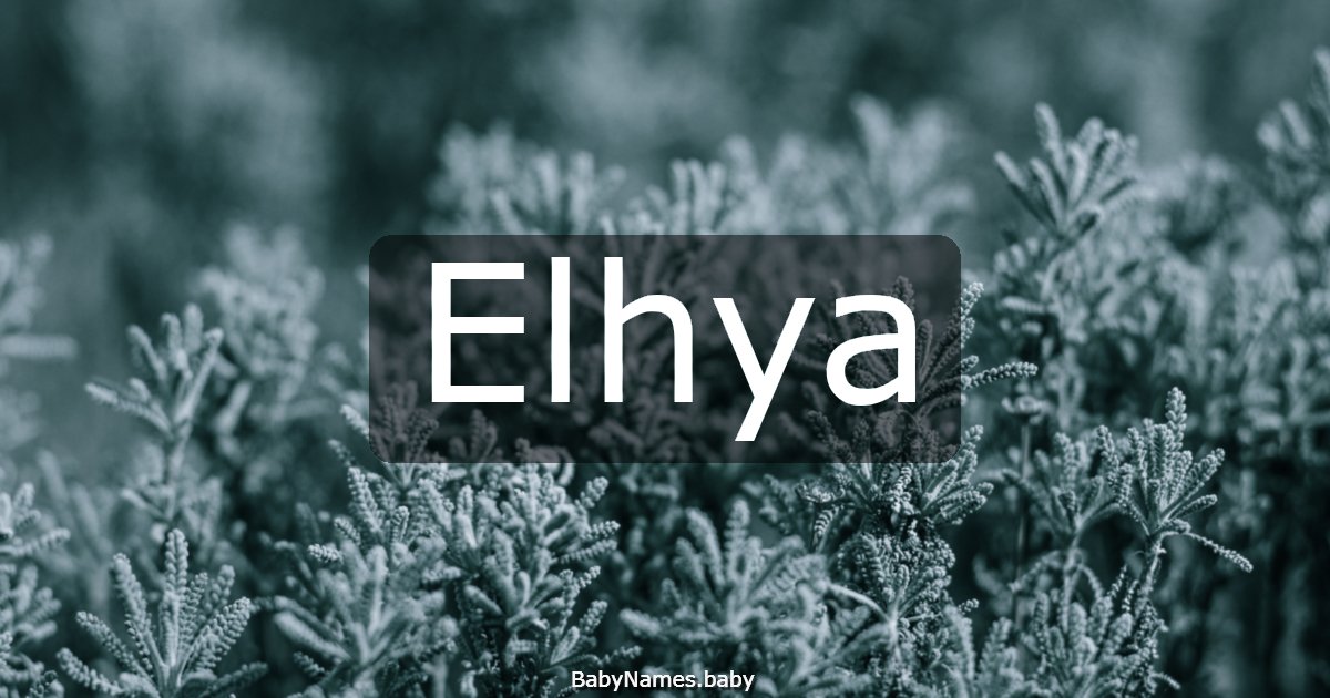 Elhya
