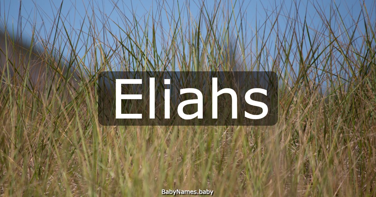Eliahs