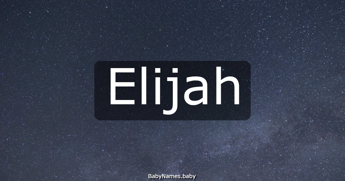 Elijah