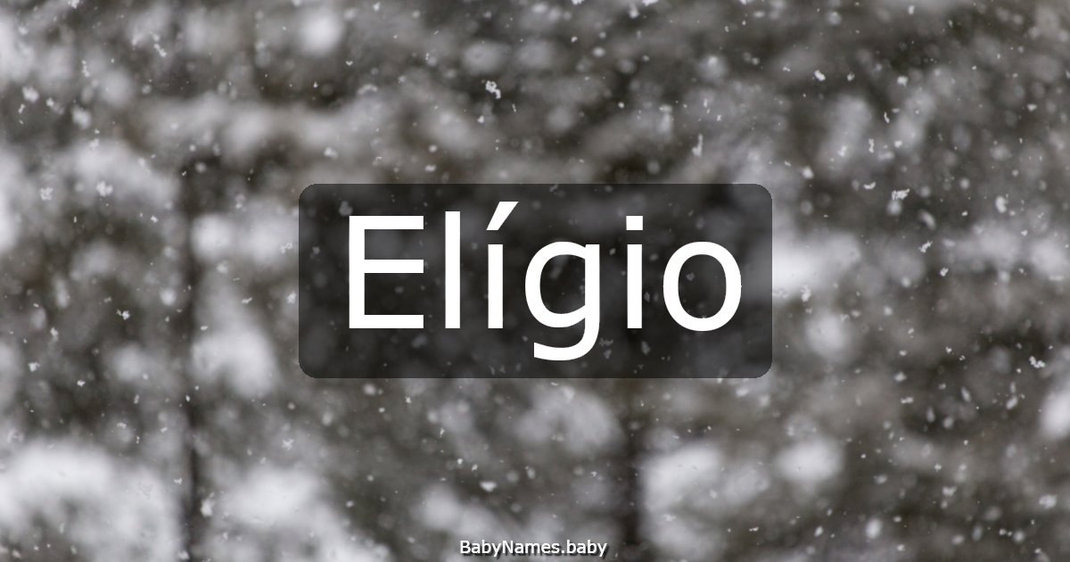 Elígio