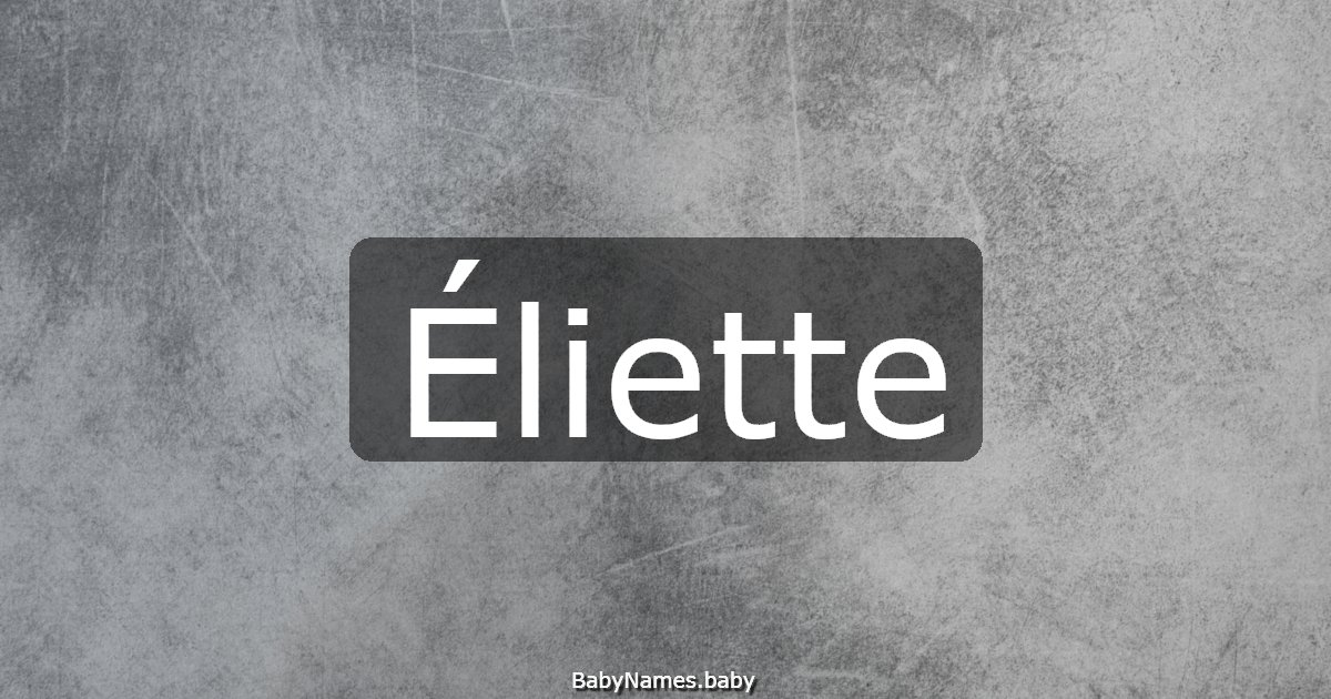 Éliette