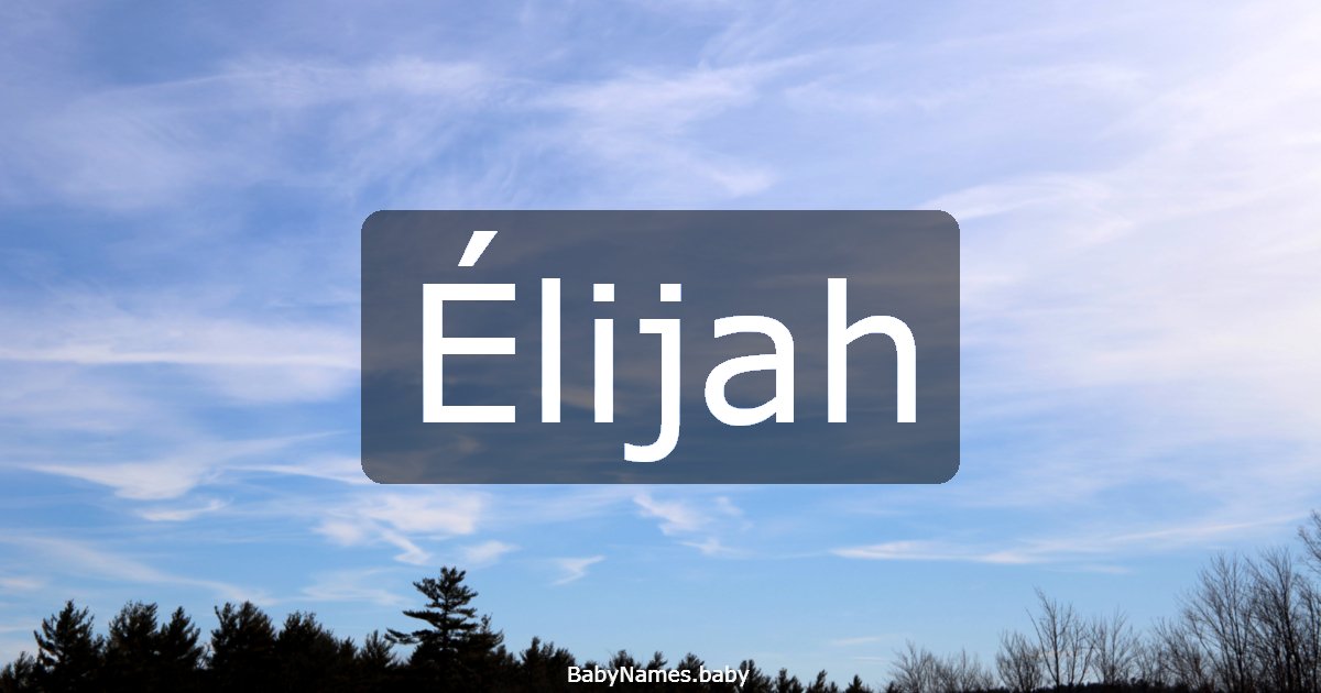 Élijah