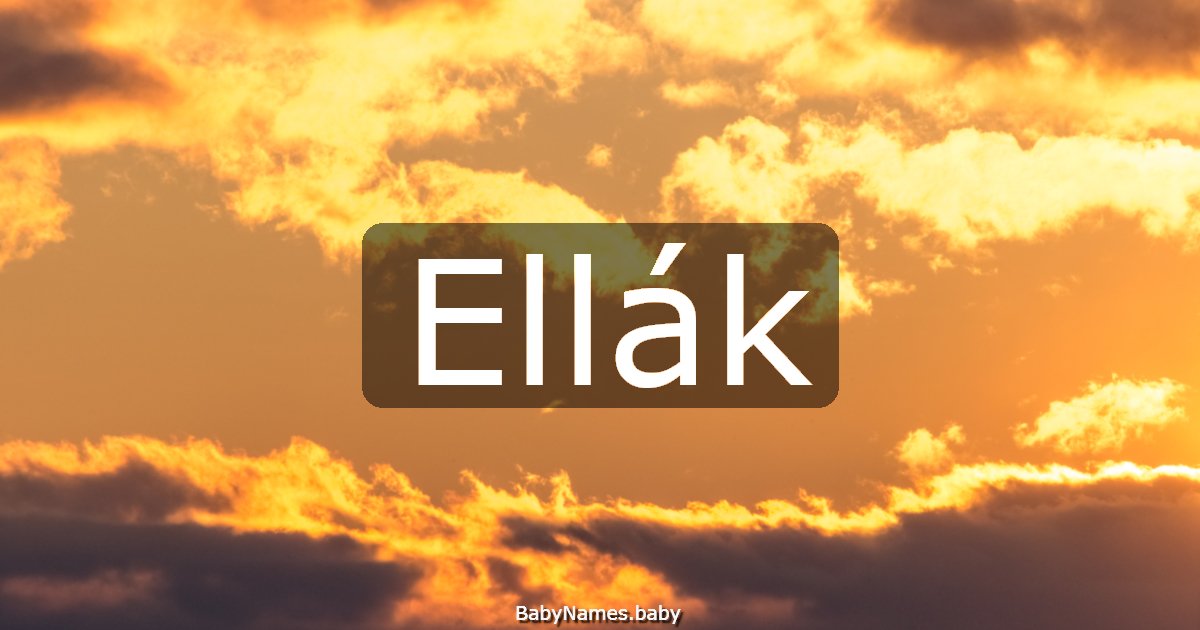 Ellák