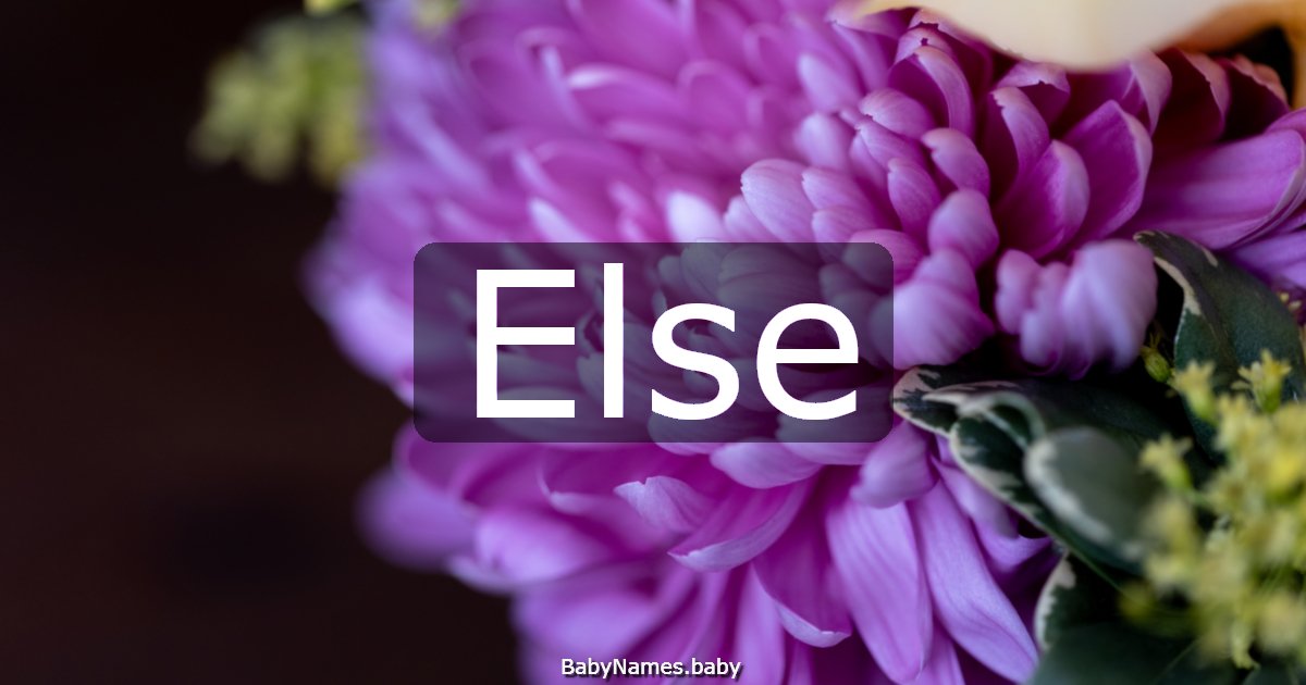 Else