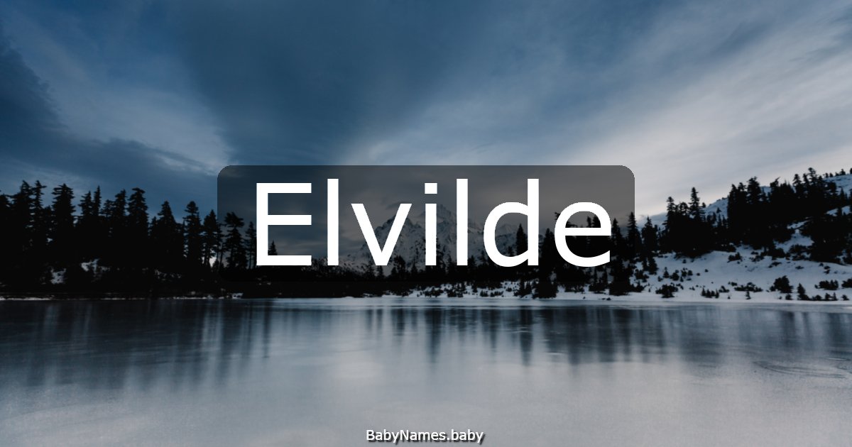 Elvilde