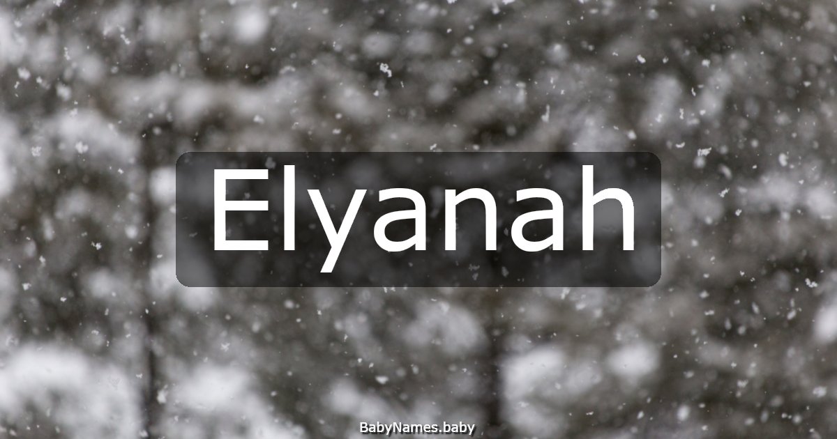 Elyanah