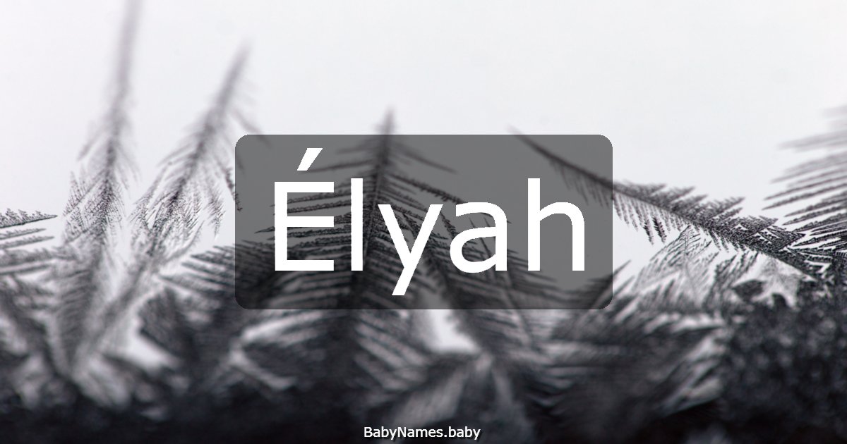 Élyah