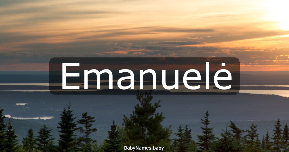 Emanuelė