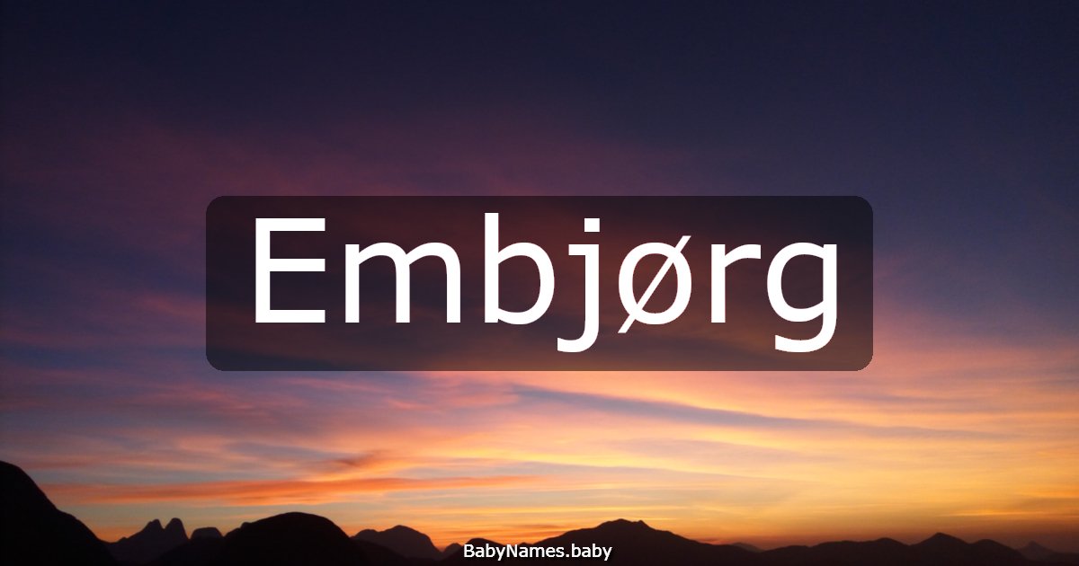 Embjørg