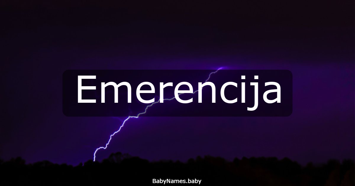Emerencija