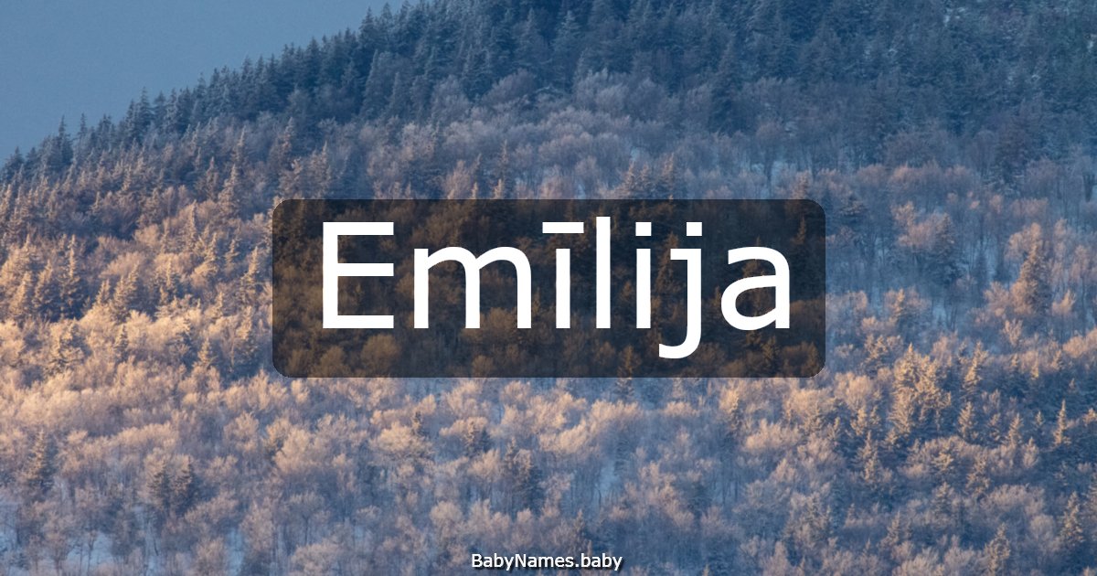 Emīlija