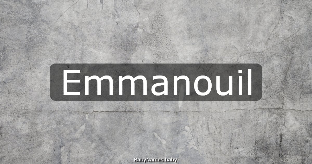 Emmanouil