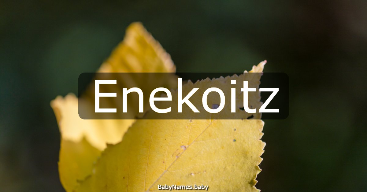 Enekoitz