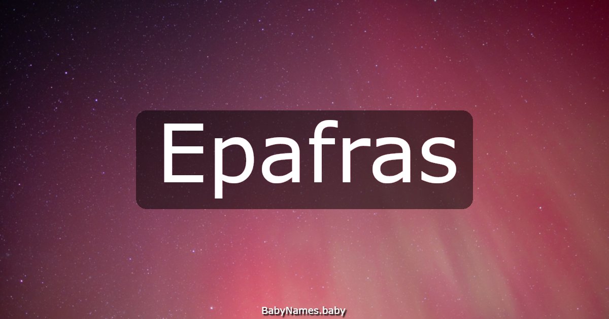 Epafras