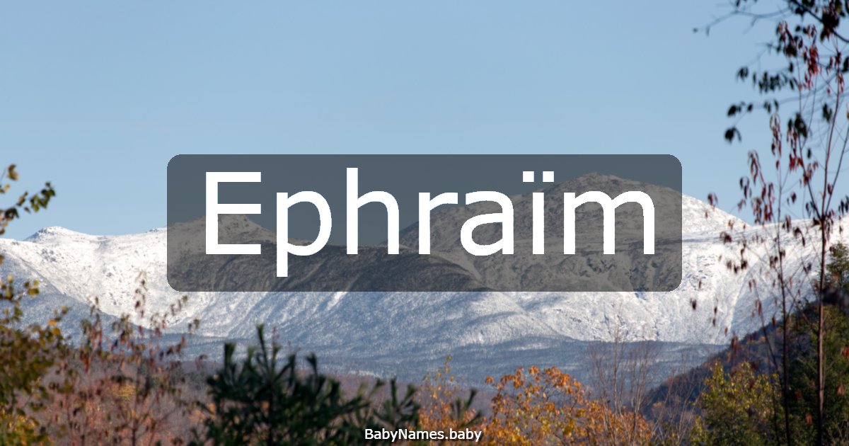 Ephraïm