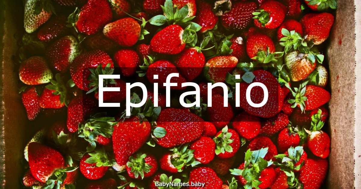 Epifanio