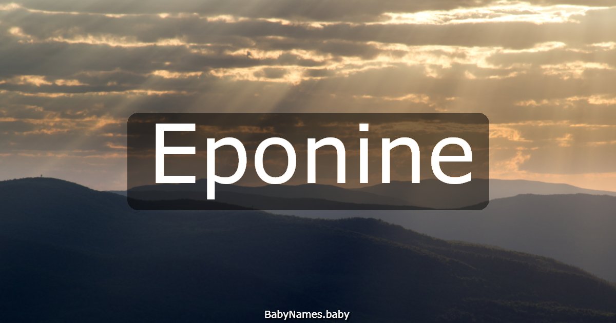 Eponine