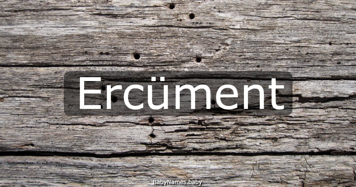 Ercüment