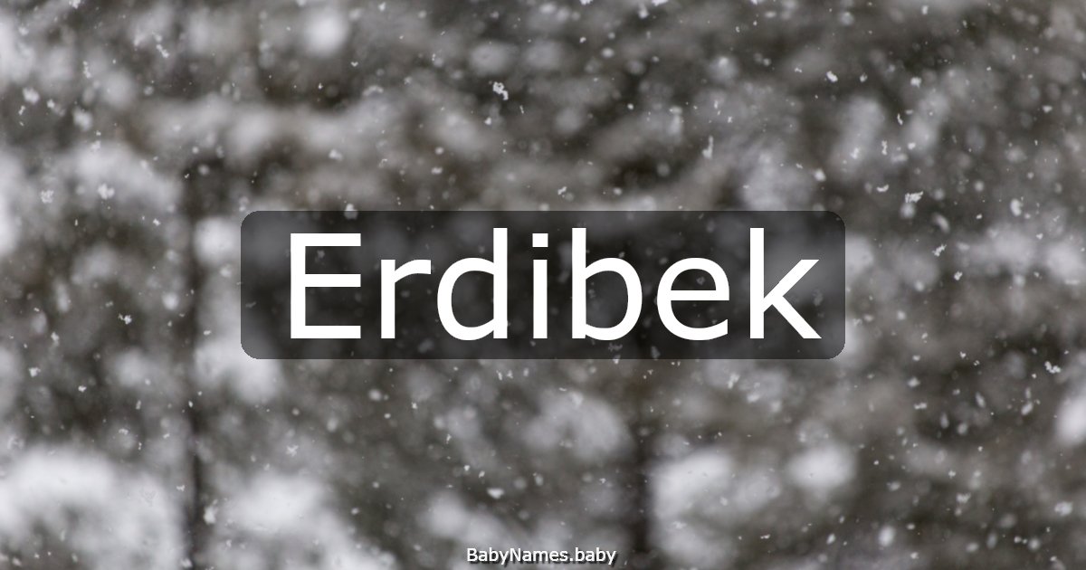 Erdibek