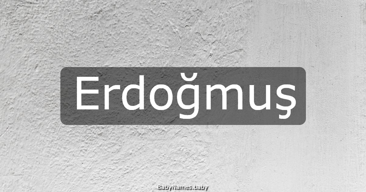 Erdoğmuş