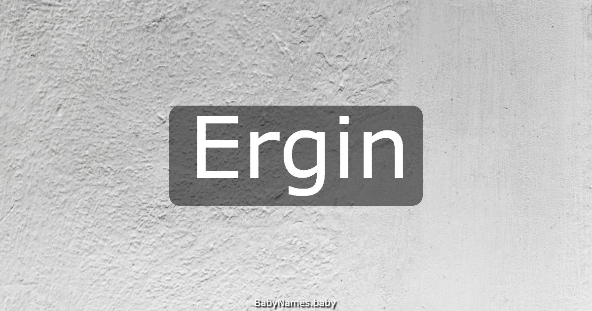 Ergin