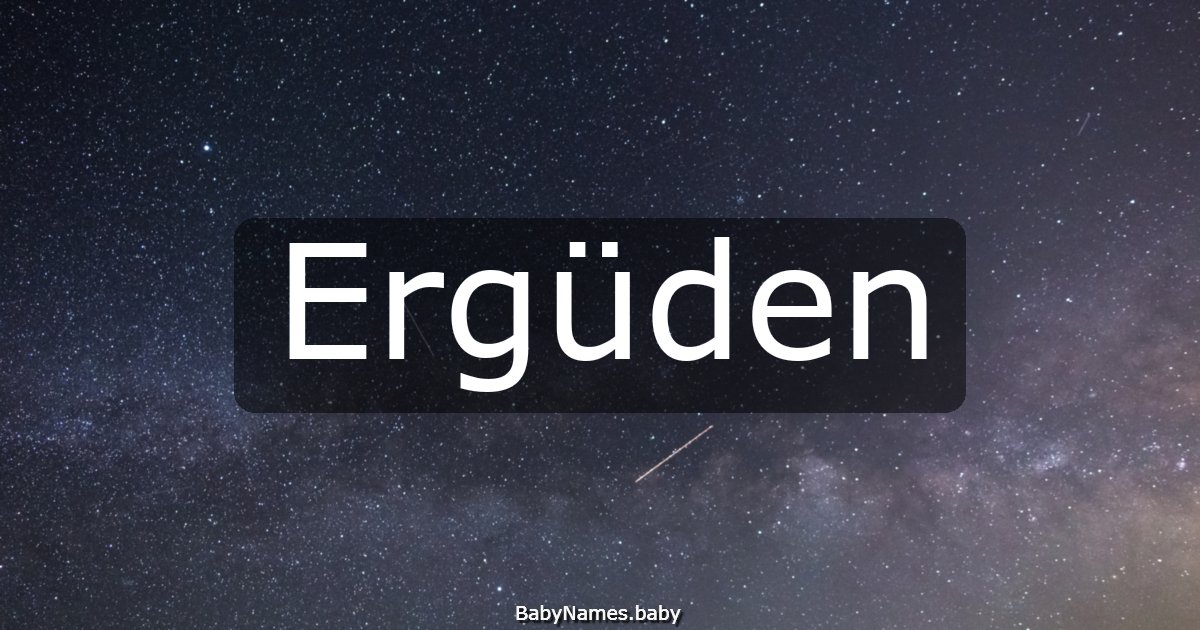 Ergüden