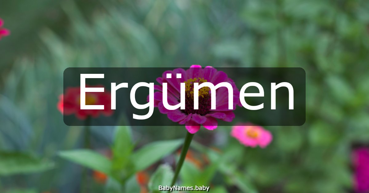 Ergümen