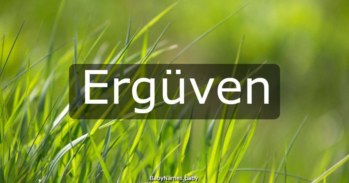 Ergüven