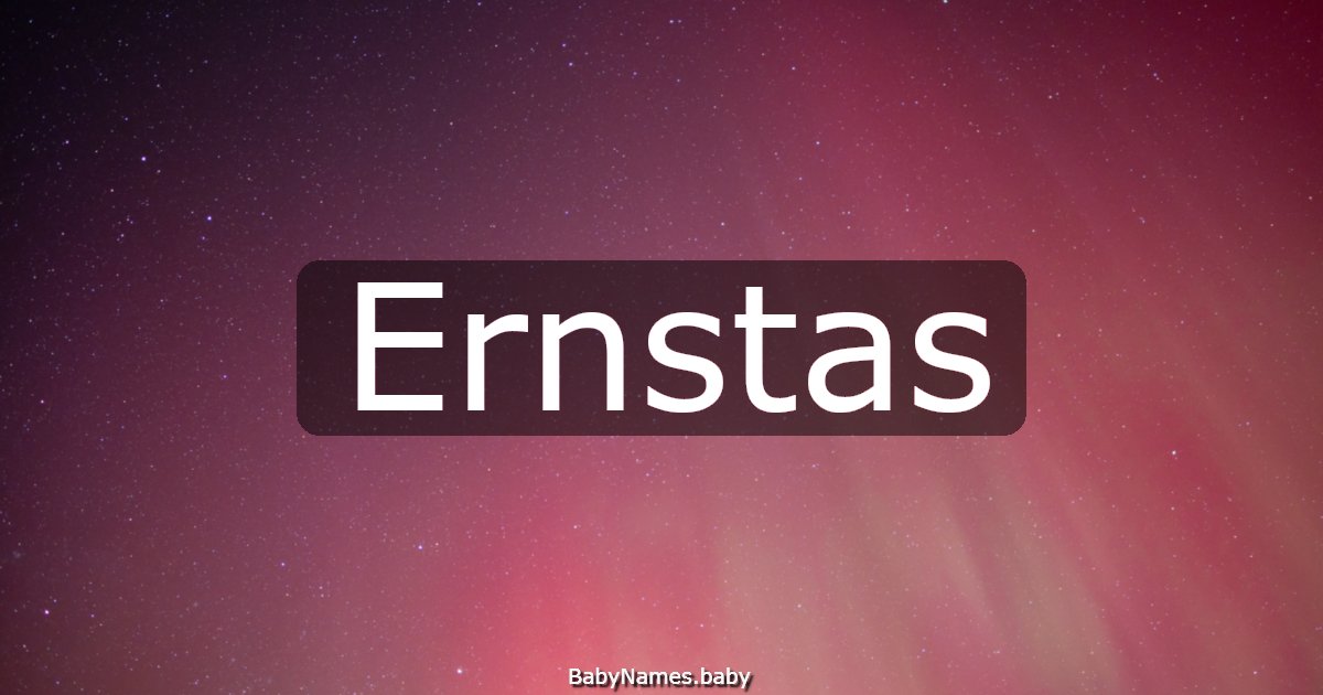 Ernstas