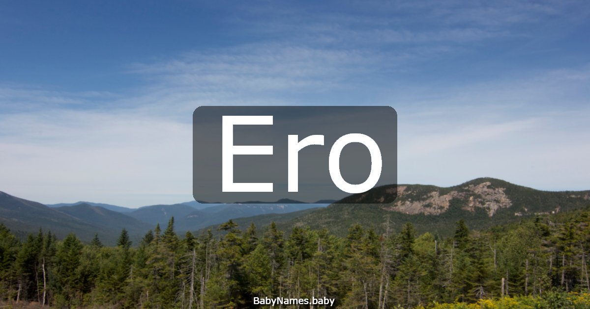 Ero