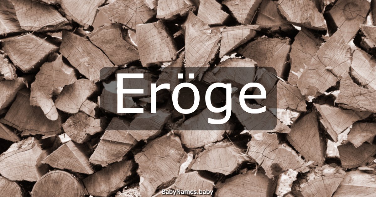 Eröge