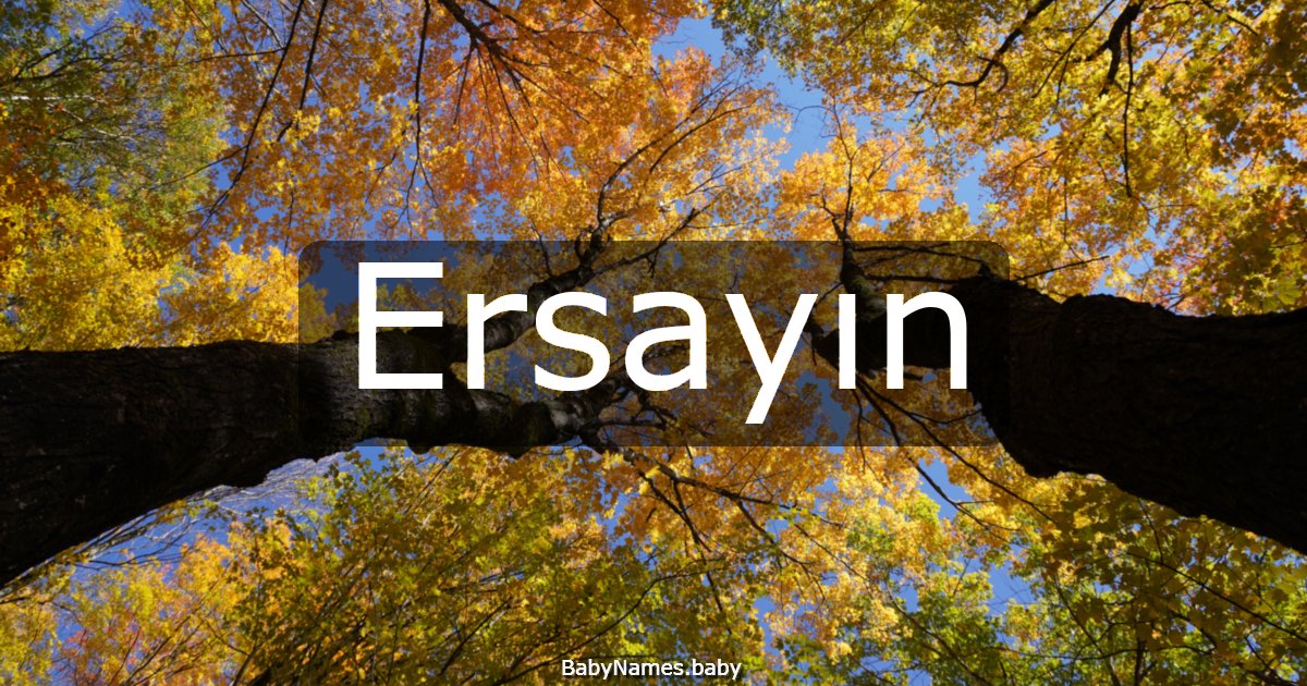 Ersayın