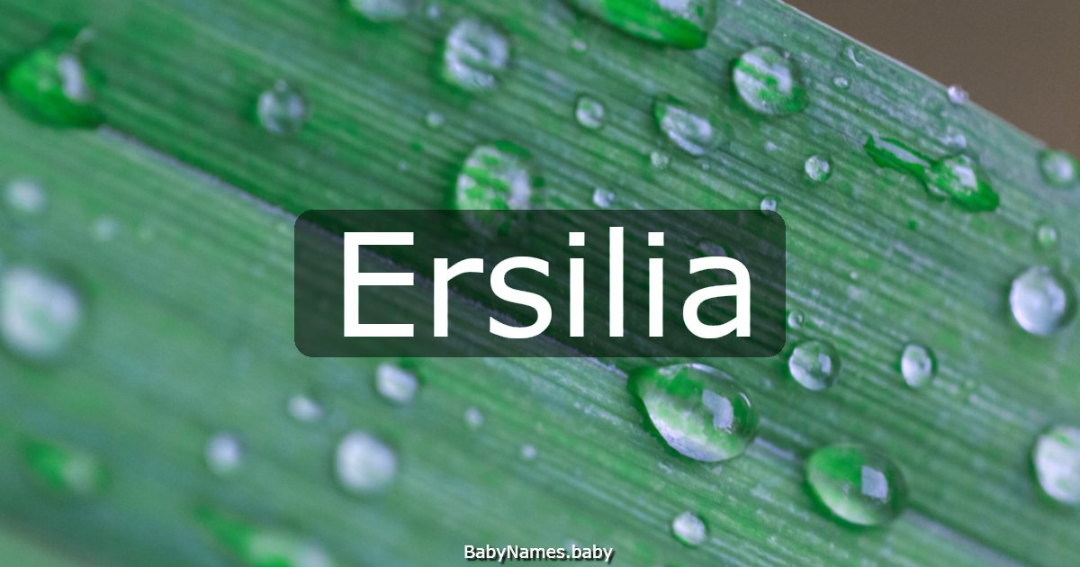 Ersilia