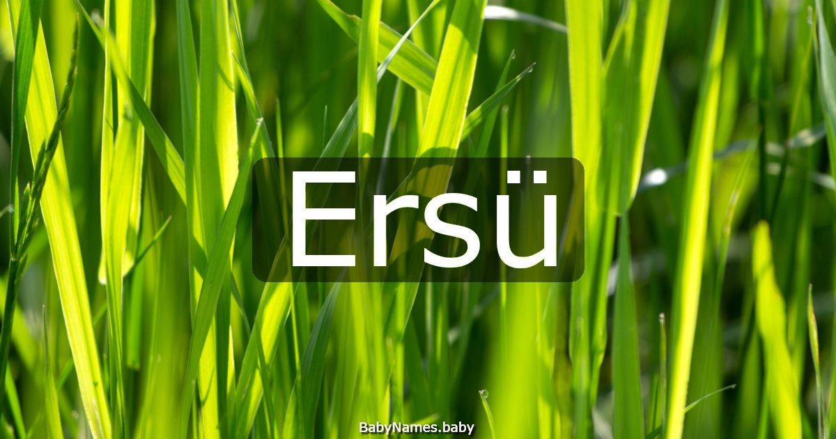 Ersü