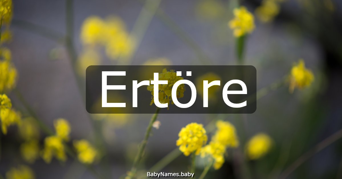 Ertöre