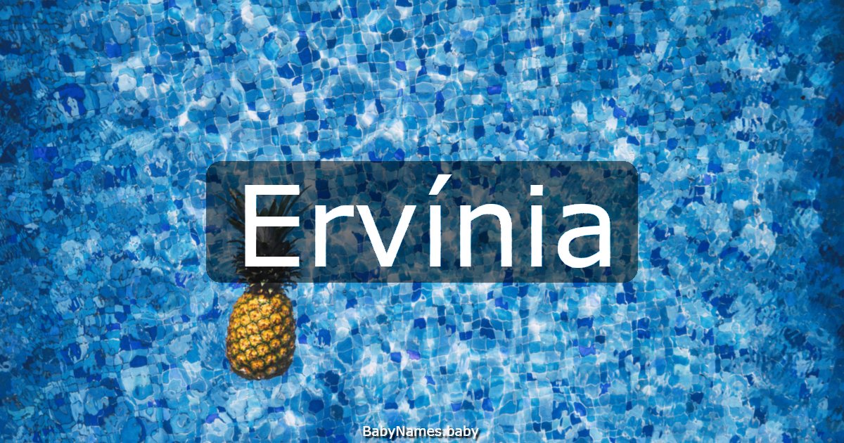 Ervínia
