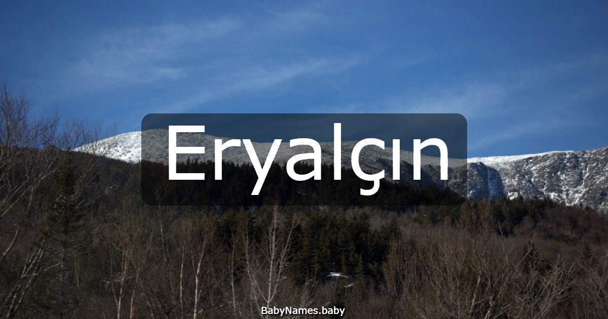 Eryalçın
