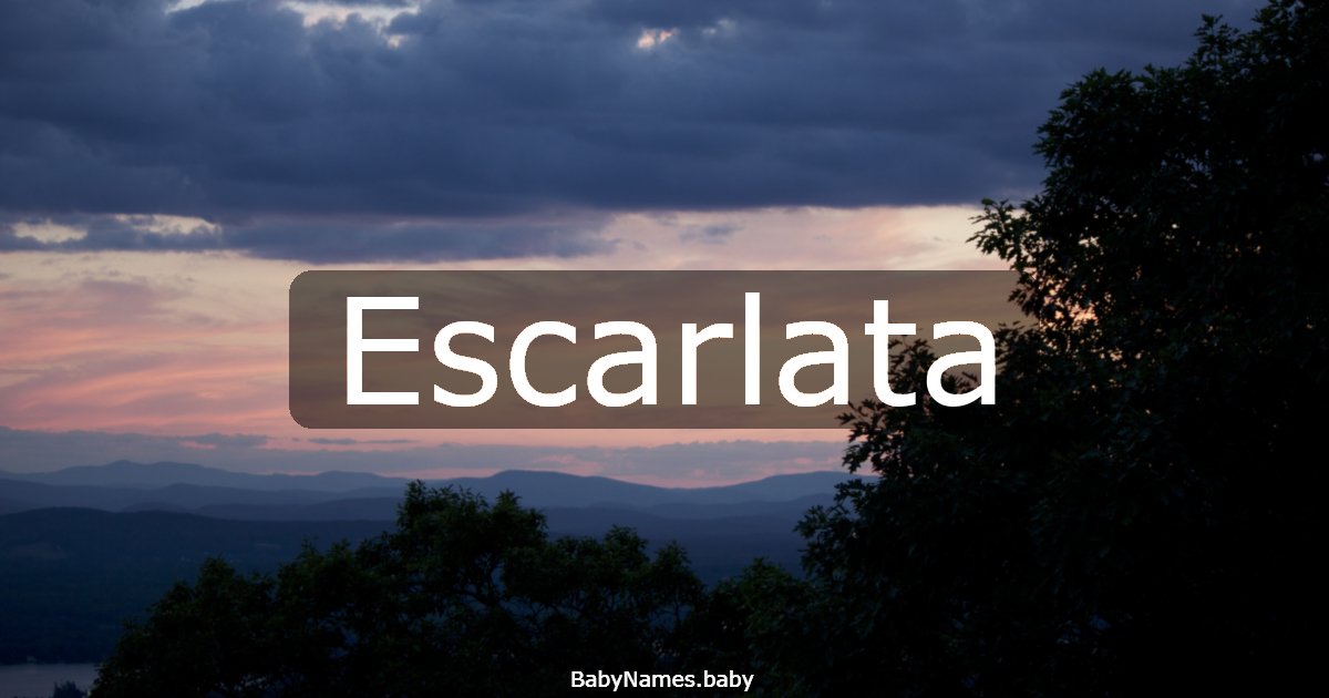 Escarlata