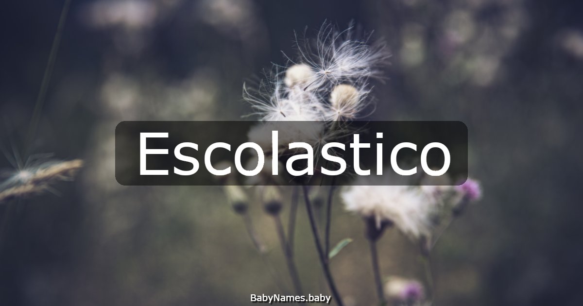 Escolastico