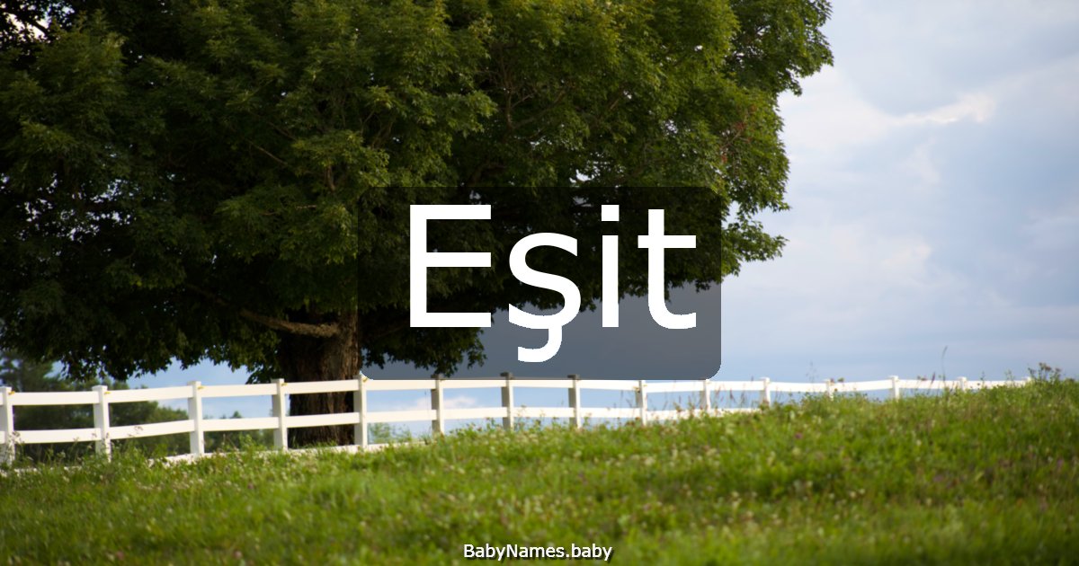 Eşit
