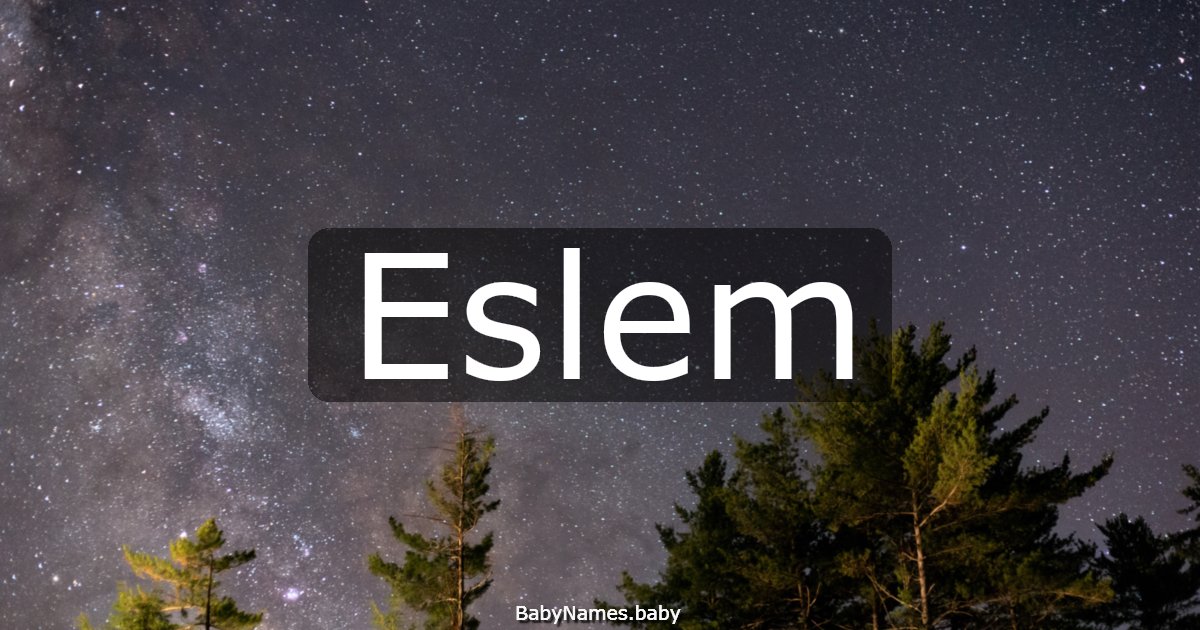 Eslem