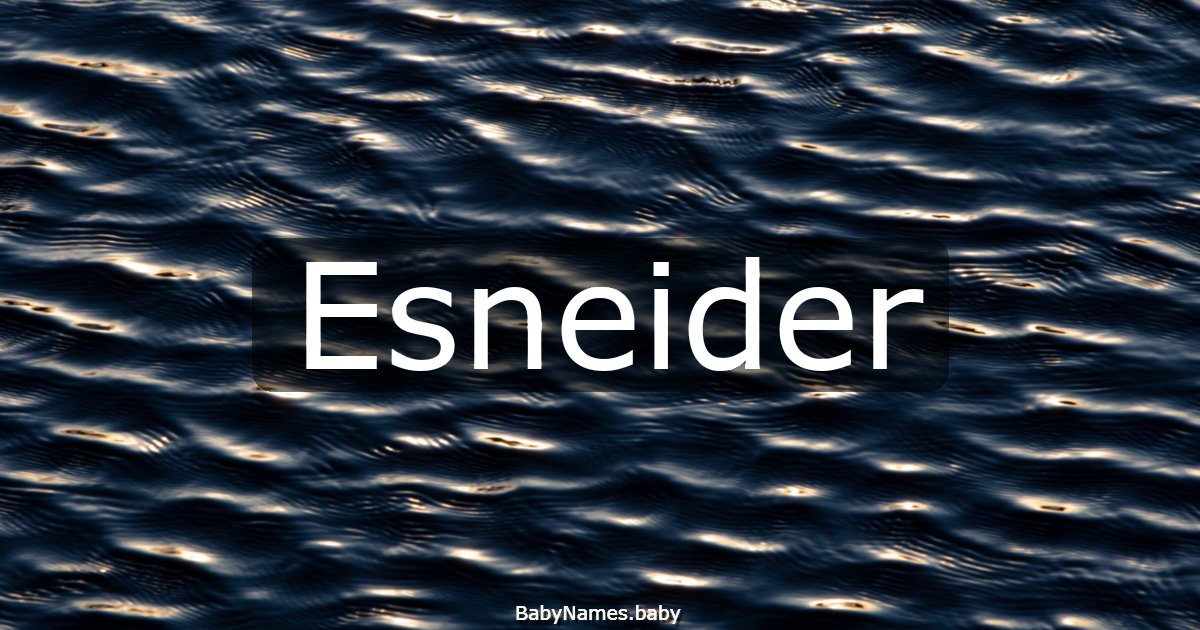 Esneider