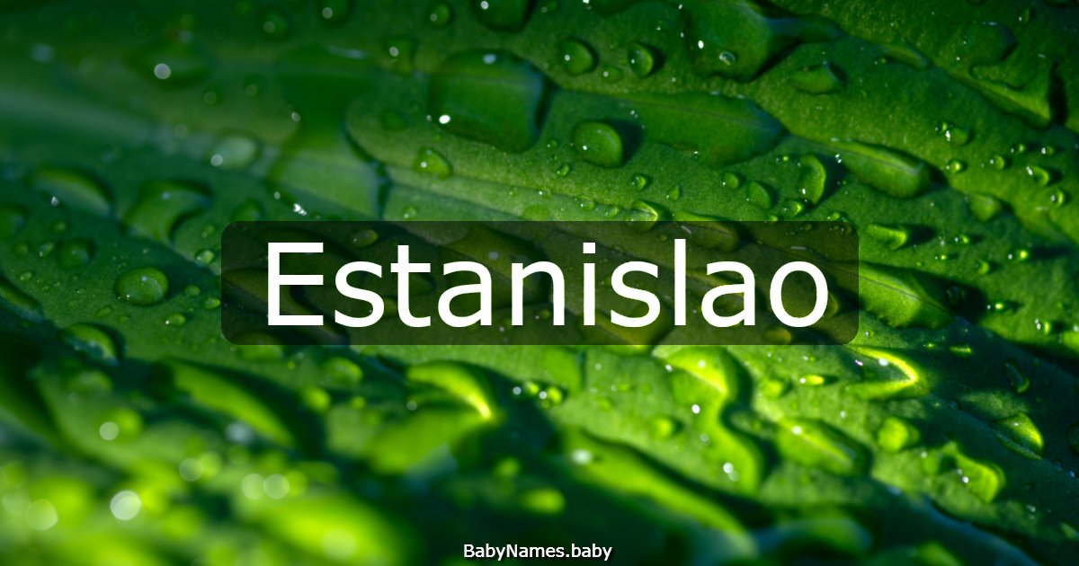 Estanislao