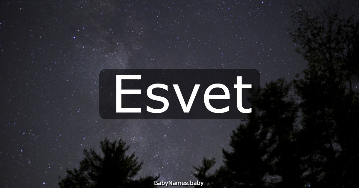Esvet