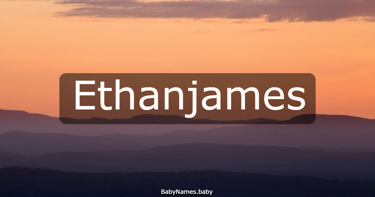Ethanjames