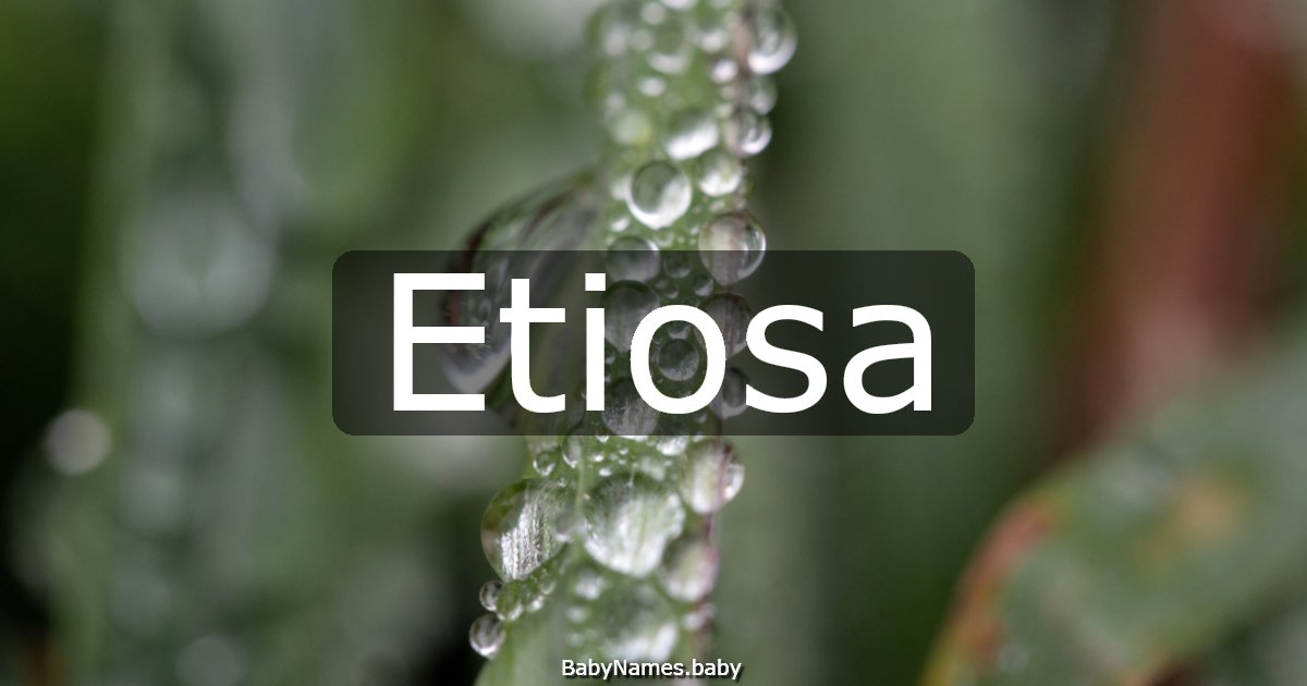 Etiosa