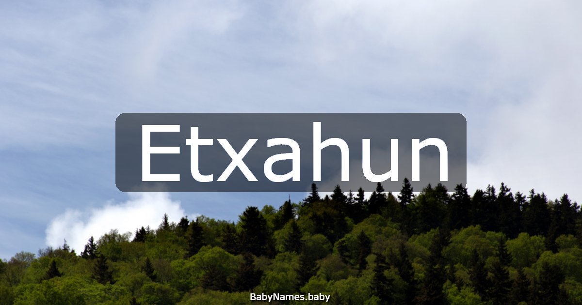 Etxahun