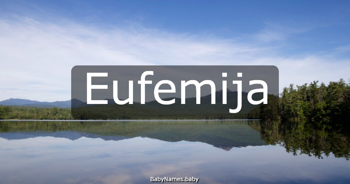 Eufemija