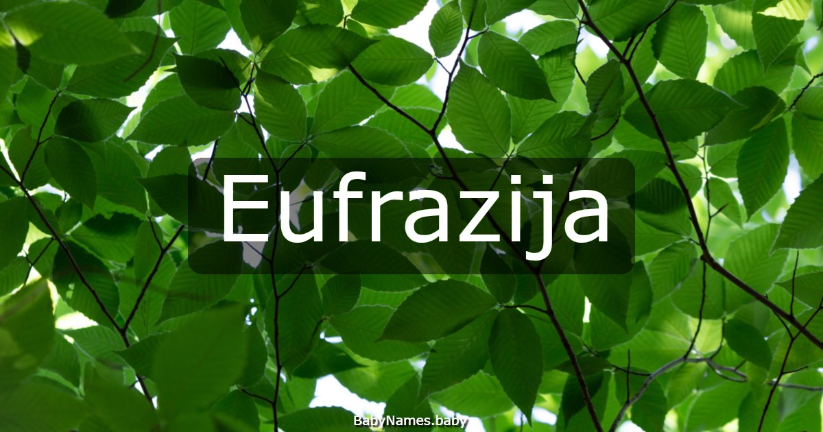 Eufrazija