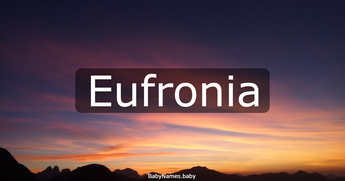 Eufronia